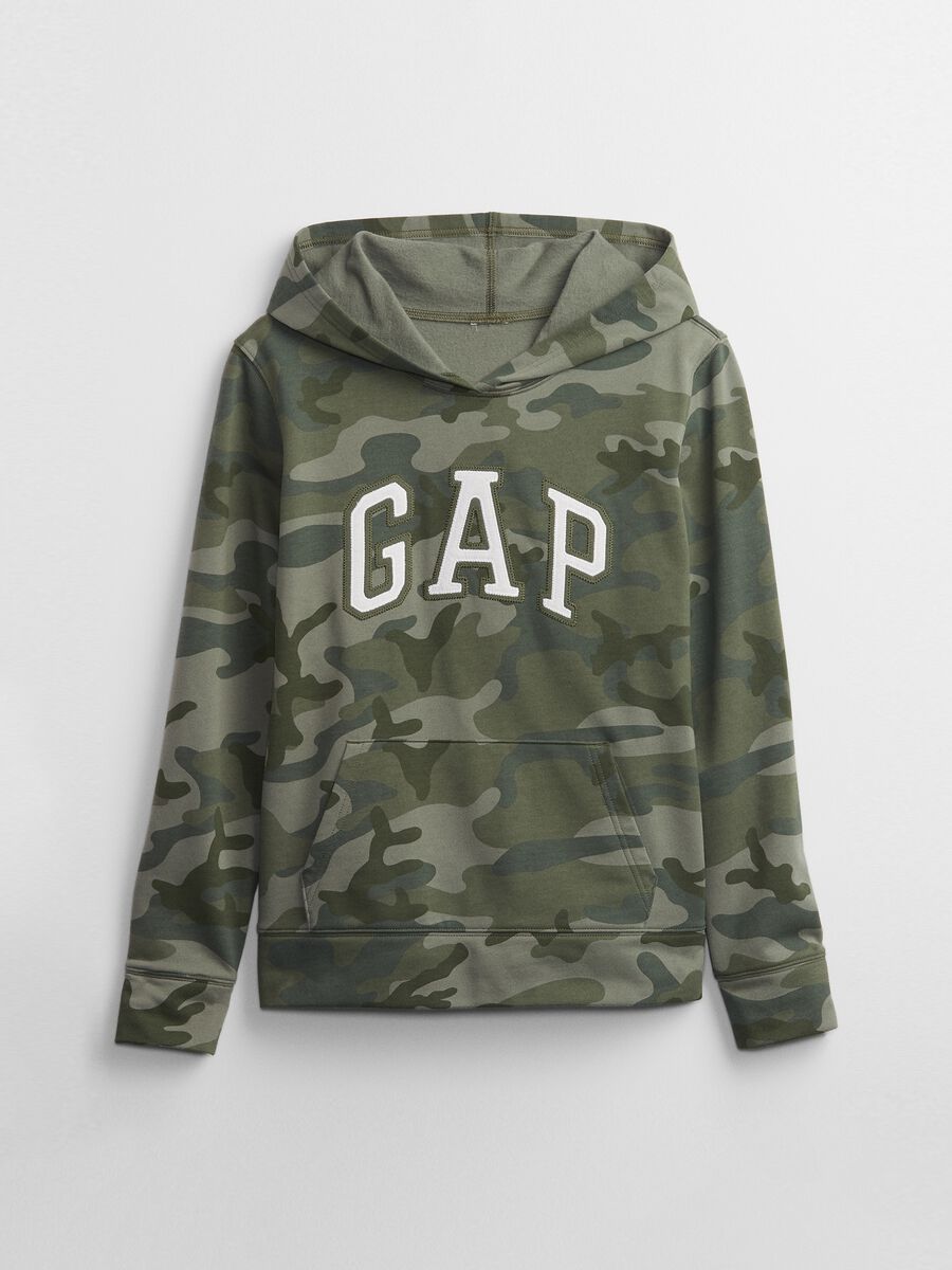 Camo hoodie with embroidered logo_4