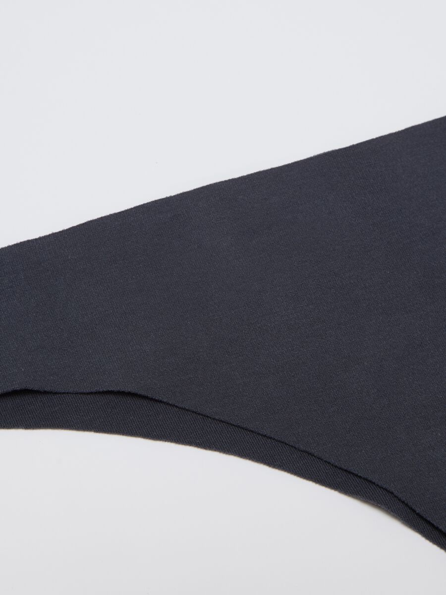 Slip brasiliano in cotone elasticizzato nero _1