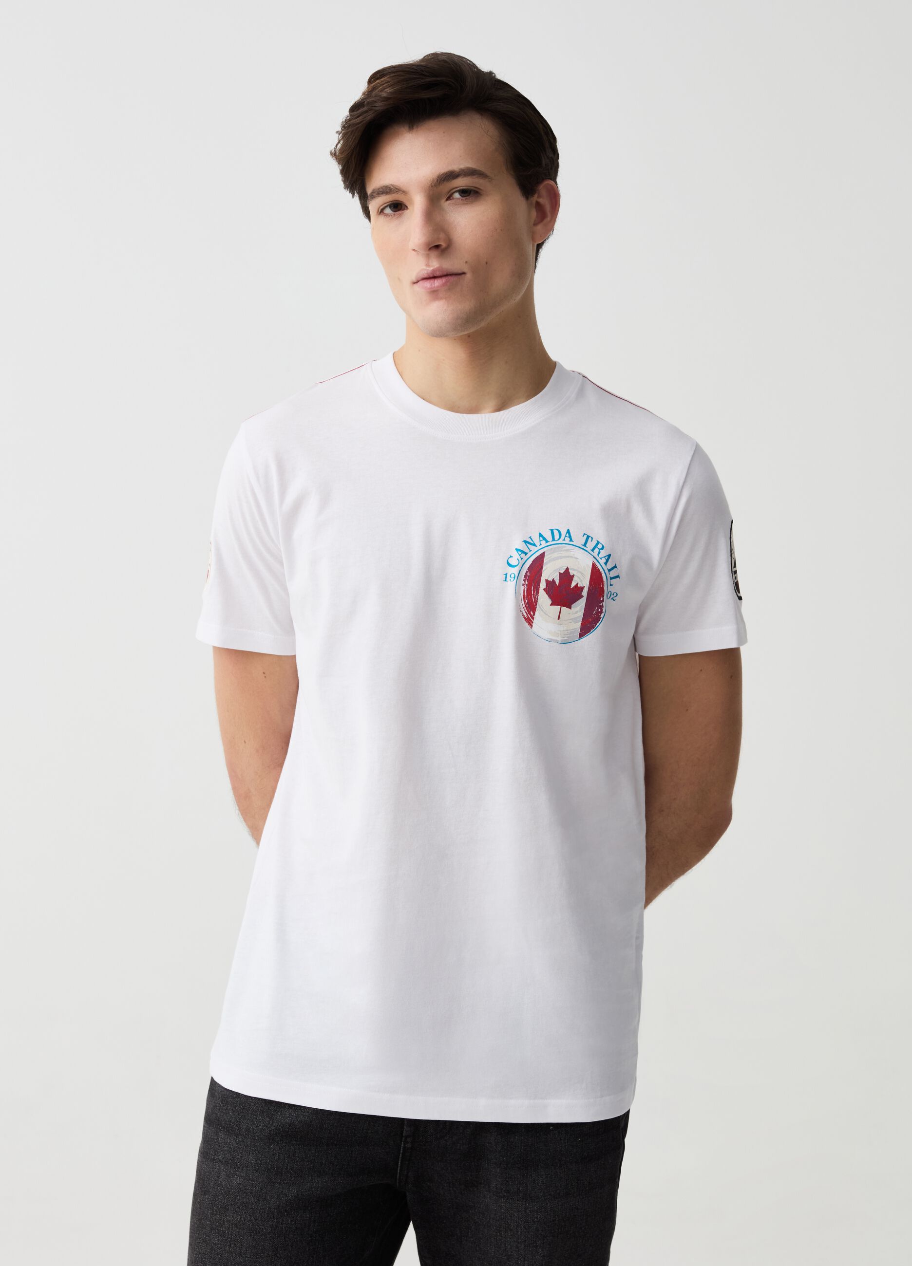 T-shirt con stampa Canada Trail