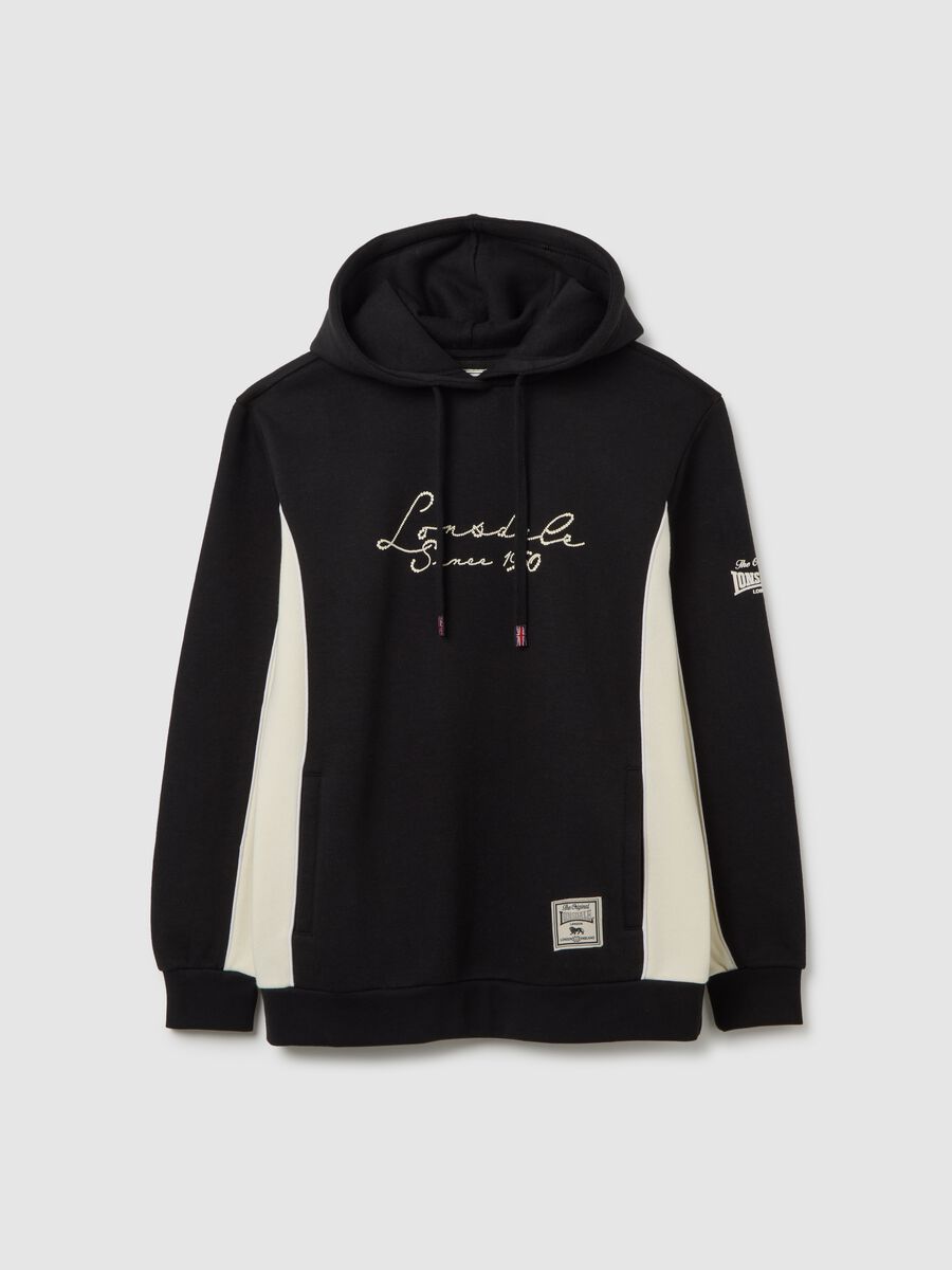 Black Cotton Blend Hoodie_4