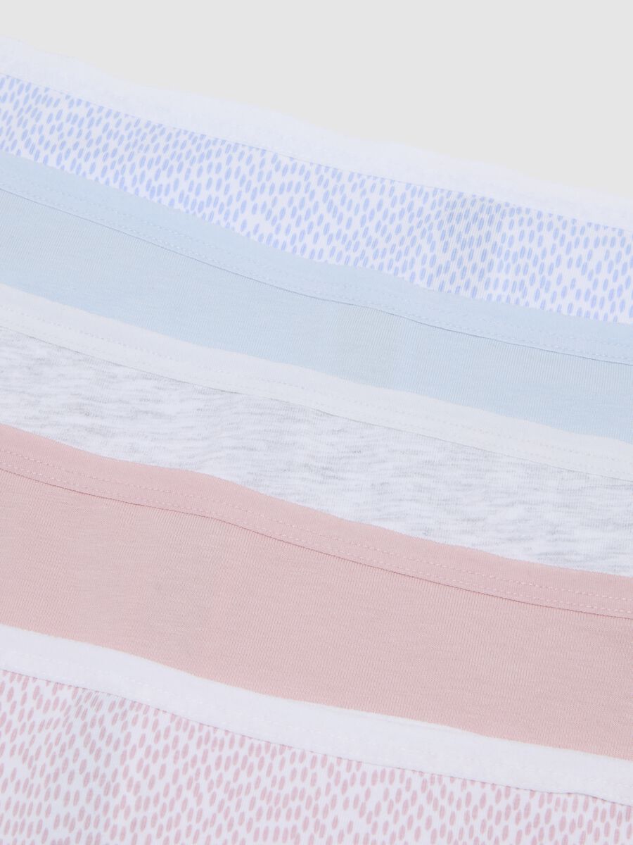 Regular Fit Multicolour Cotton Blend Briefs Set_5