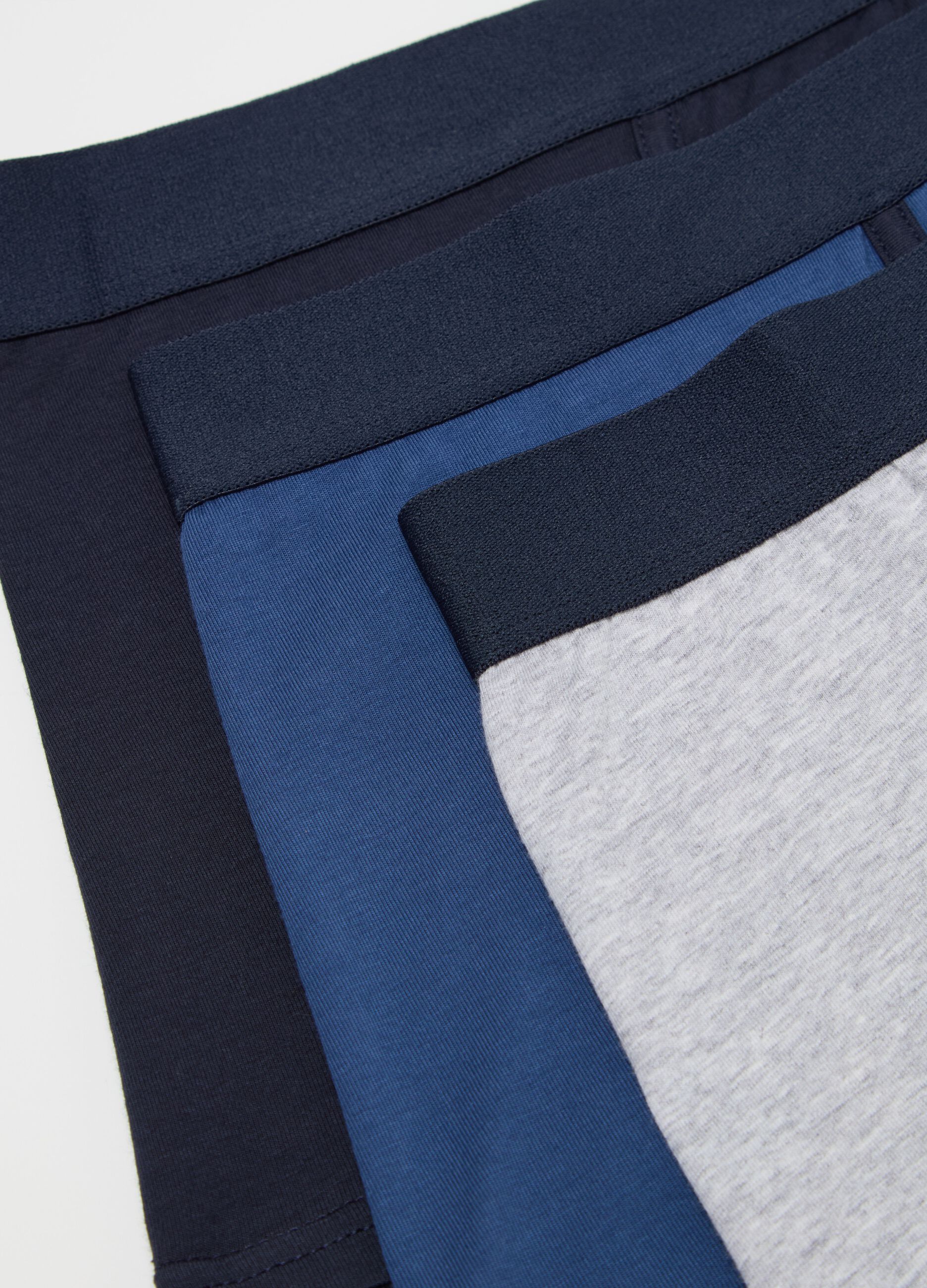 Three-pack boxer shorts with contrasting details