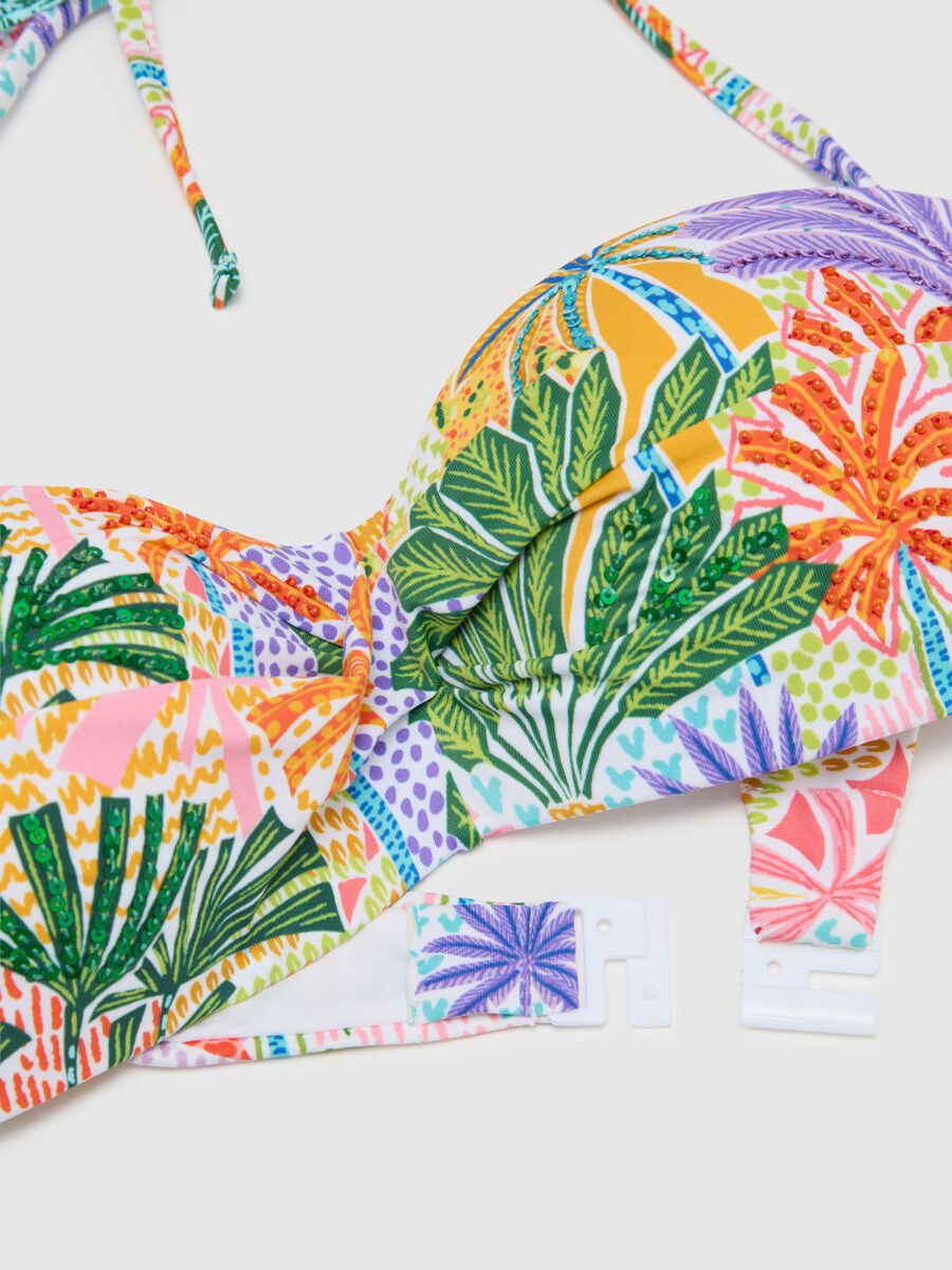 Women's Multicolour Stretch Blend Bikini_5