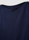 Regular fit blue stretch viscose boat neckline T-shirt_1