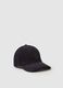 Blue hat in pure cotton and corduroy_0