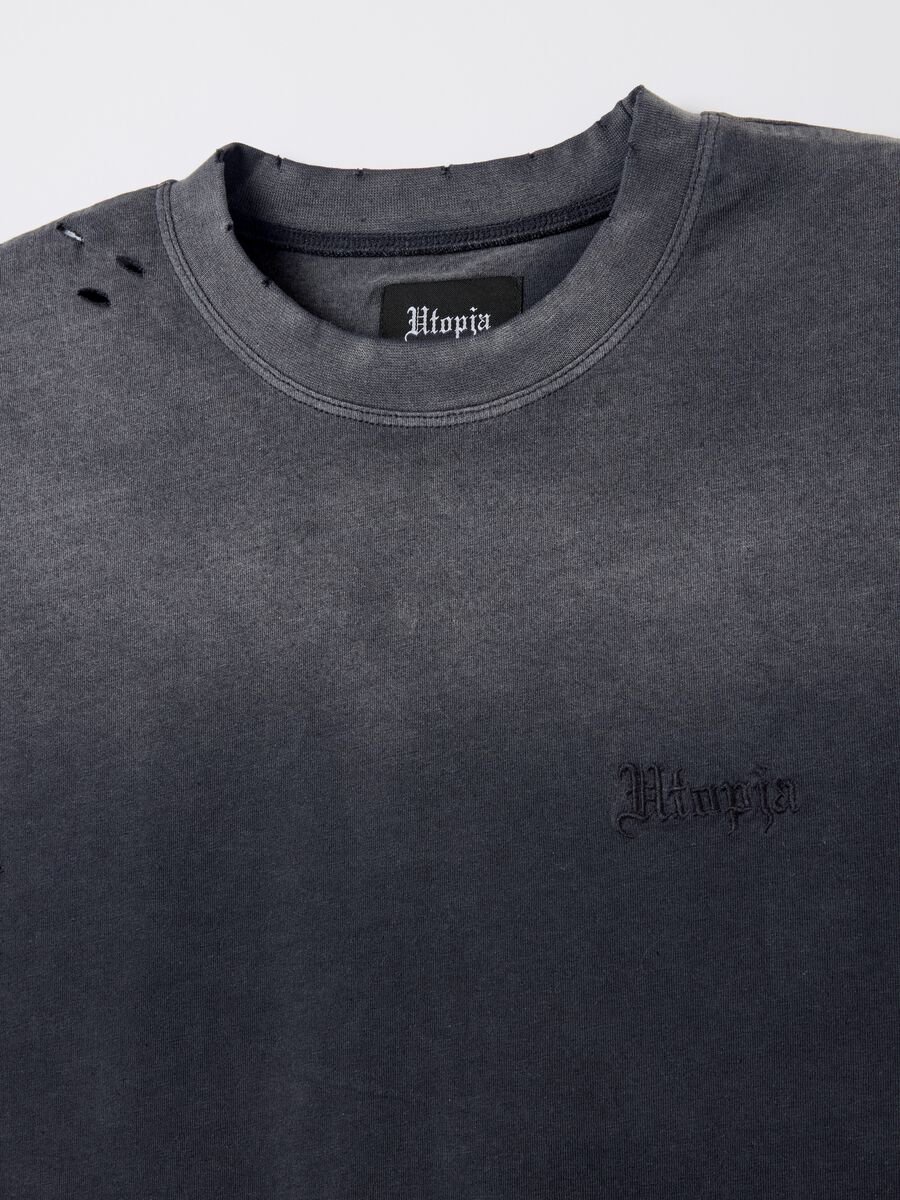 Sunfaded Distressed Tank Top Vintage Black_7