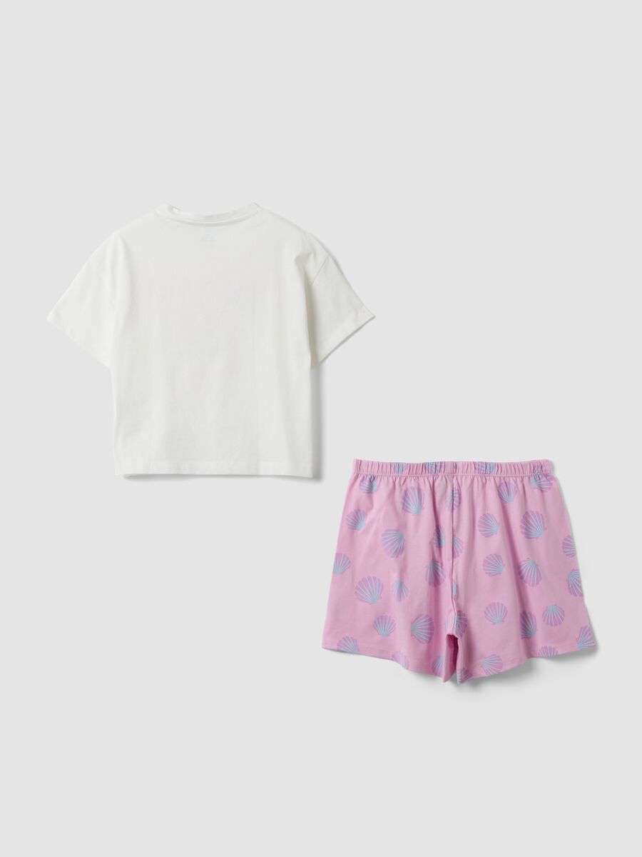 Pink organic cotton short pyjamas_1