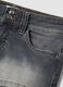 Grey stretch-cotton denim shorts_5