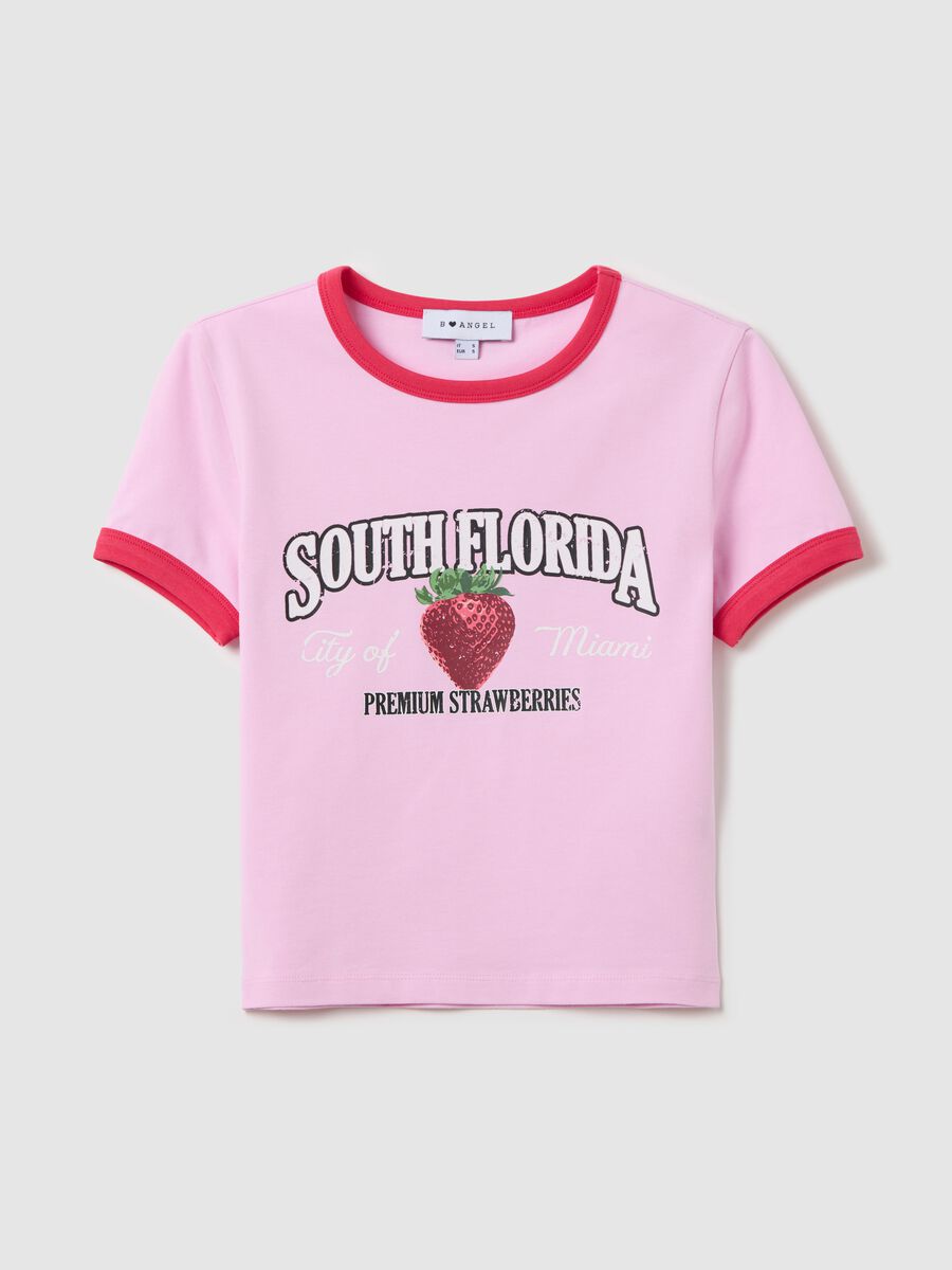 T-shirt with contrasting edging and print_4