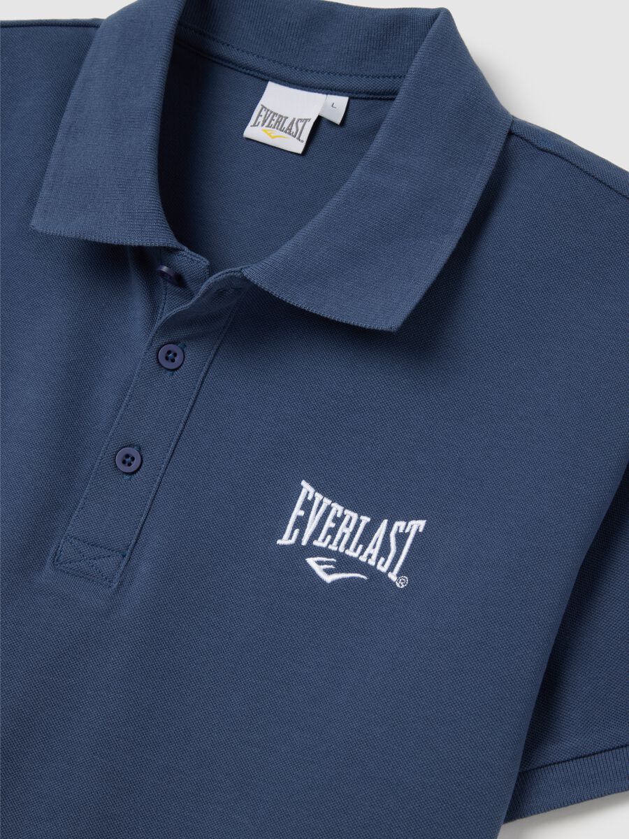 Everlast Blue Cotton Polo Shirt_5
