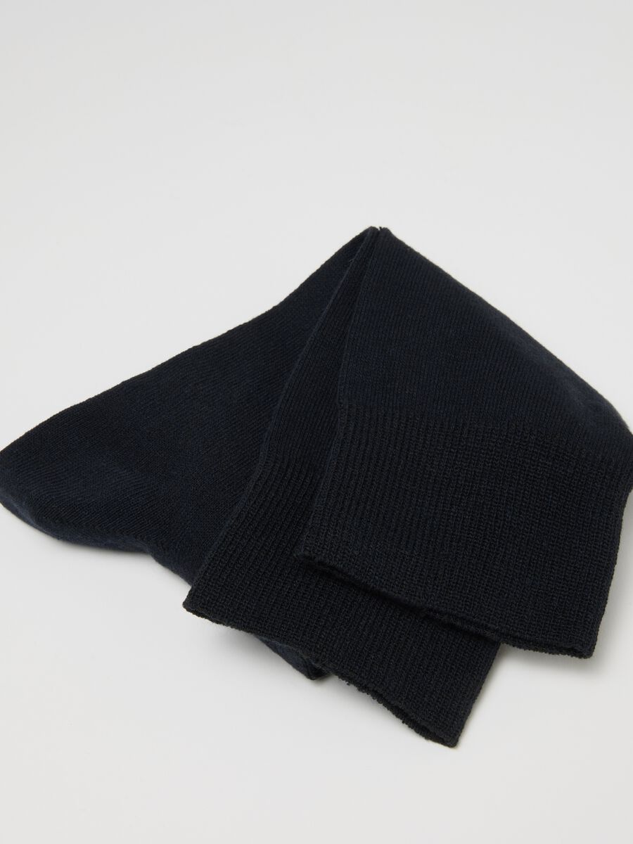 Bipack calzini in misto cotone blu elasticizzati_2