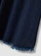 Denim skirt in cotton, linen and viscose blend with elasticated waist_1