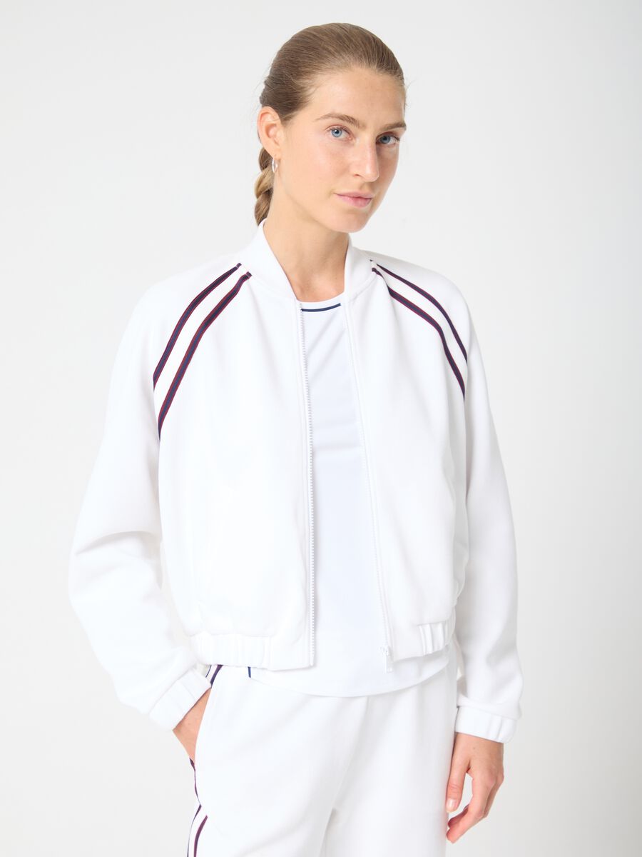Full-zip crop con piping ALTAVIA COURT_0