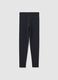 Girls' black stretch cotton skinny leggings_4