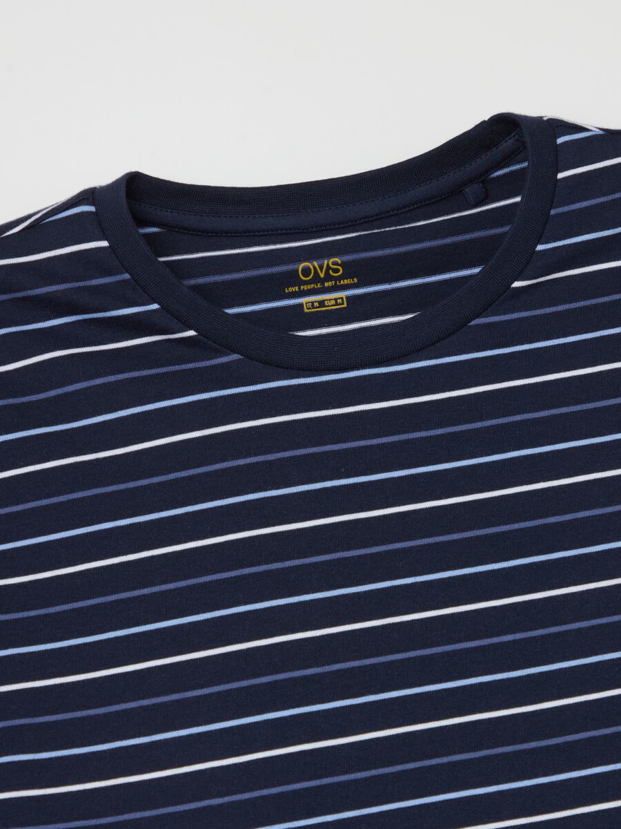 Short cotton pyjamas with striped pattern_5