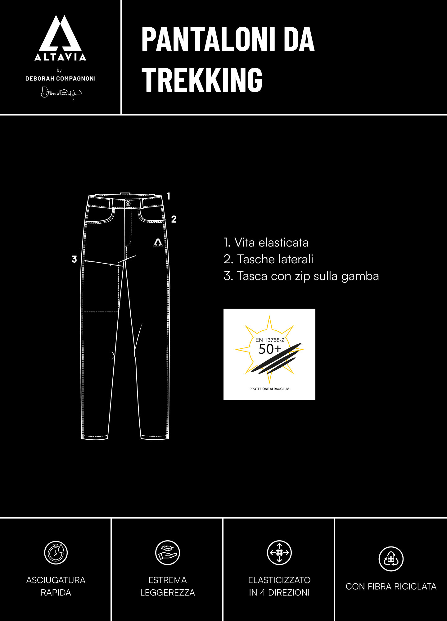 ALTAVIA Trekking Trousers WITH DEBORAH COMPAGNONI