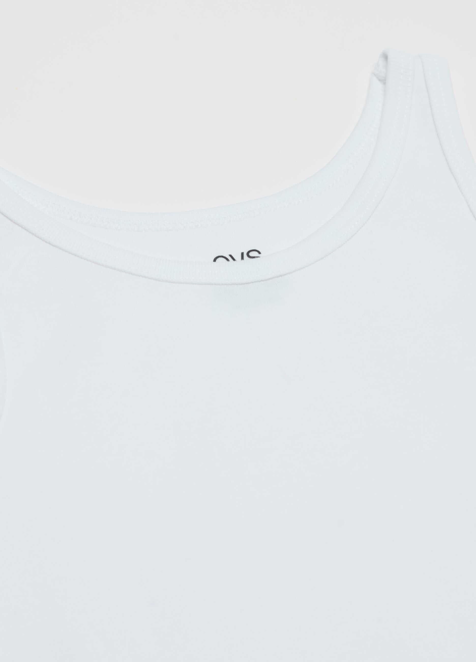 Two-pack racer back vests with round neck