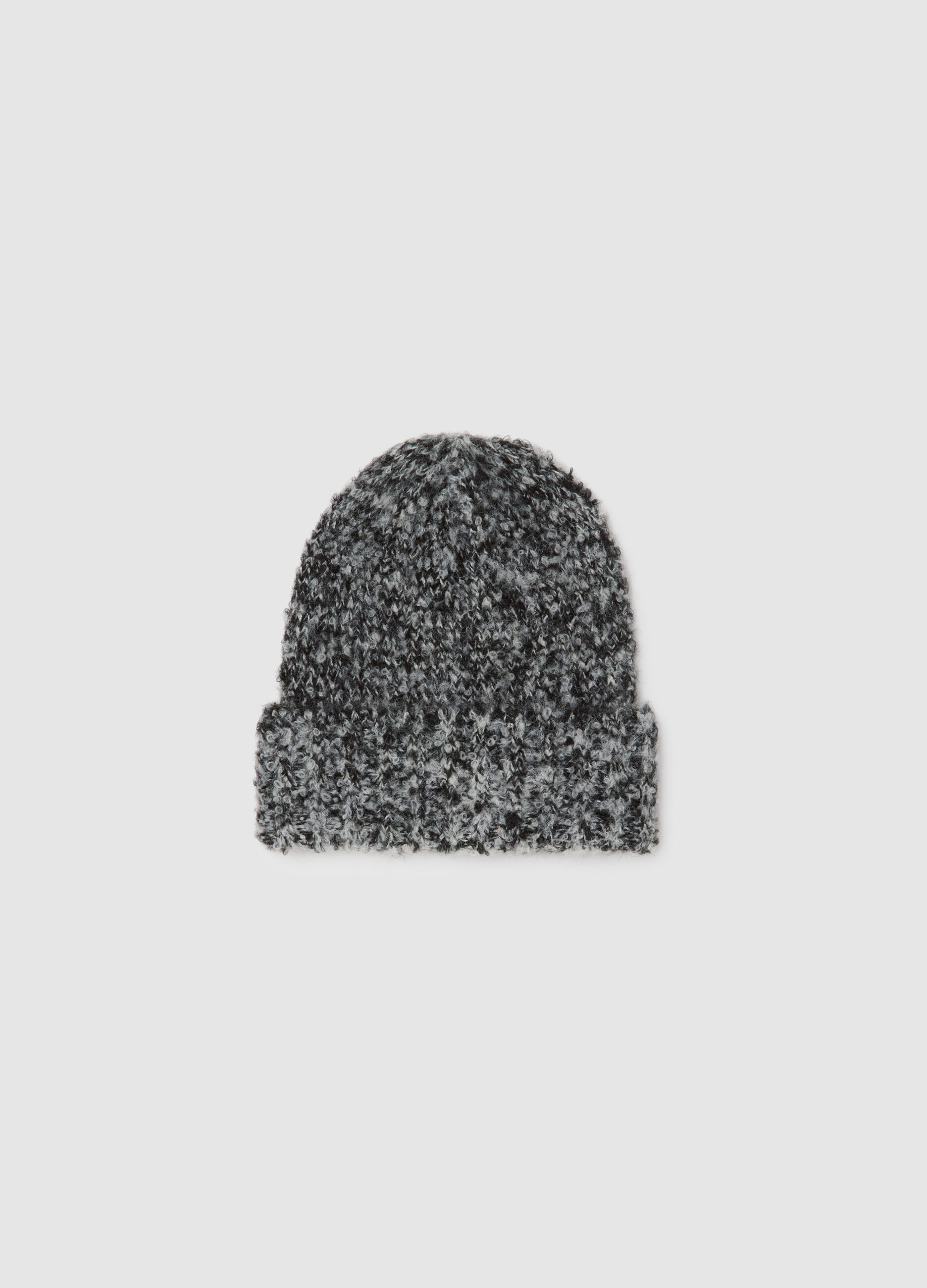 Grey Jersey Knit Hat
