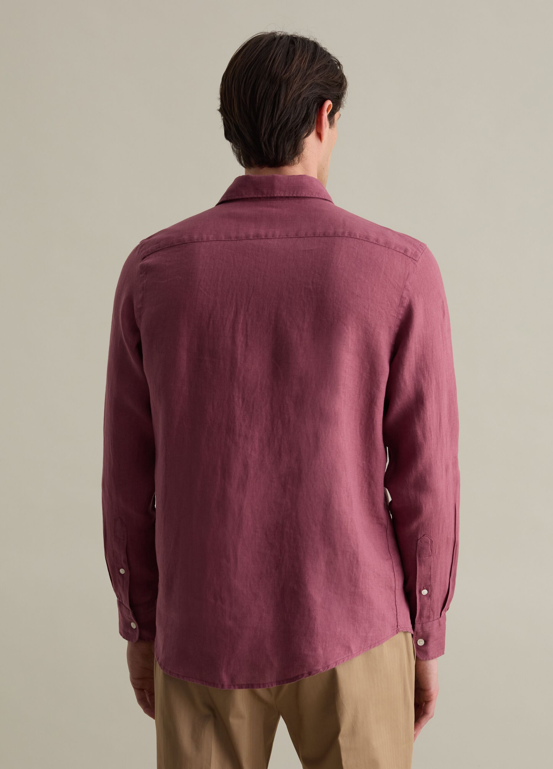 Regular-fit shirt in linen