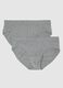Twin-pack elastic cotton grey briefs_4