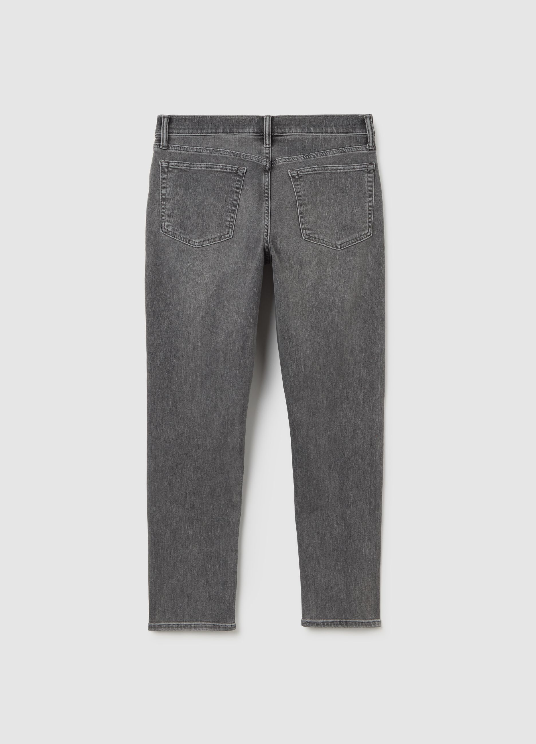 Stretch Grey Denim Trousers