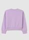Purple cotton girl's sweatshirt with Barbie rhinestones_1