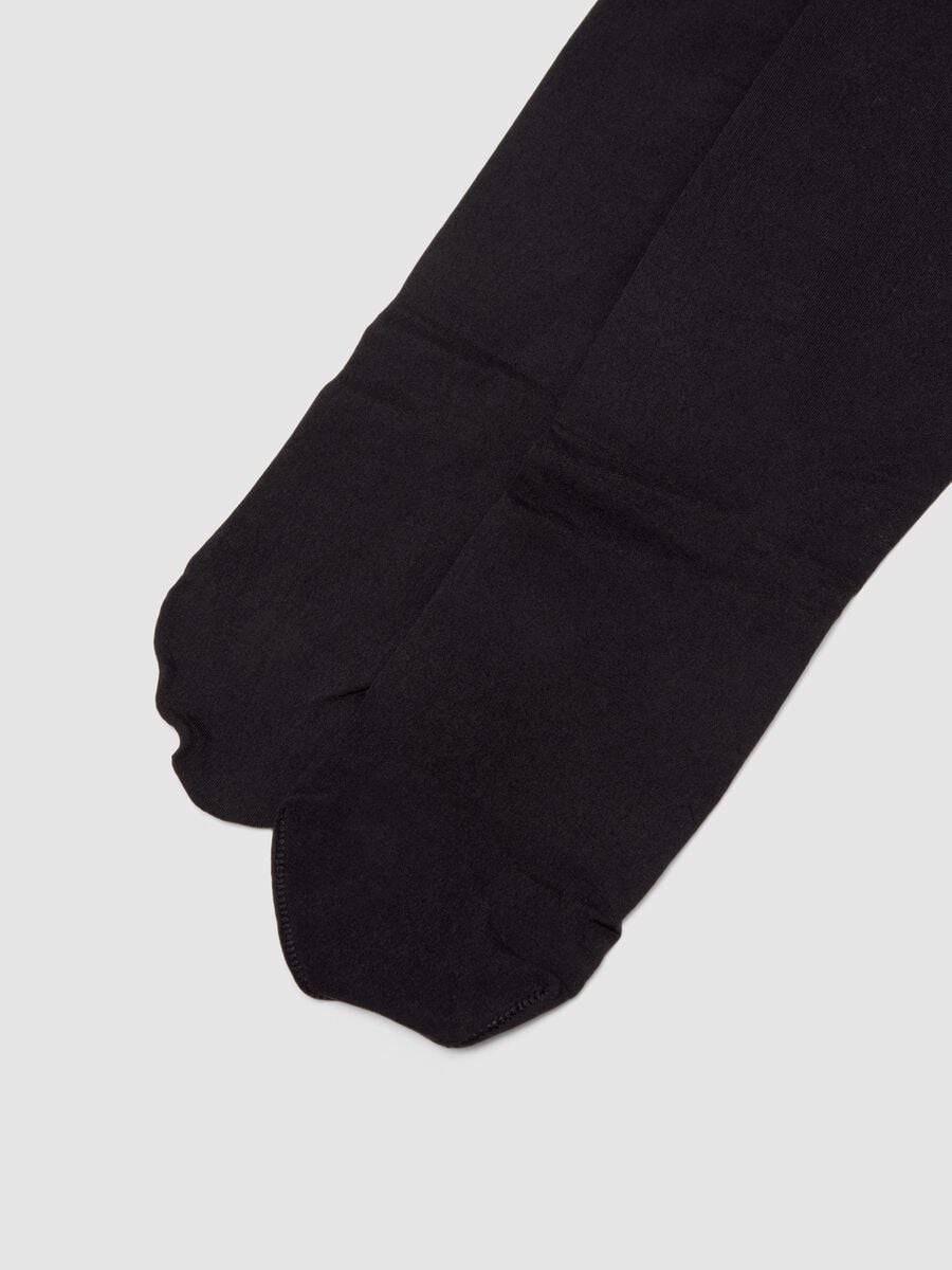Collant neri in tessuto elasticizzato_2