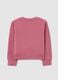 Girls' Pink Pure Cotton Regular Fit Sweatshirt_1
