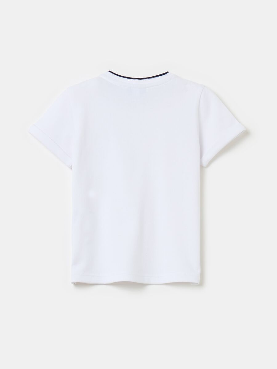 T-shirt in piquet con taschino_1