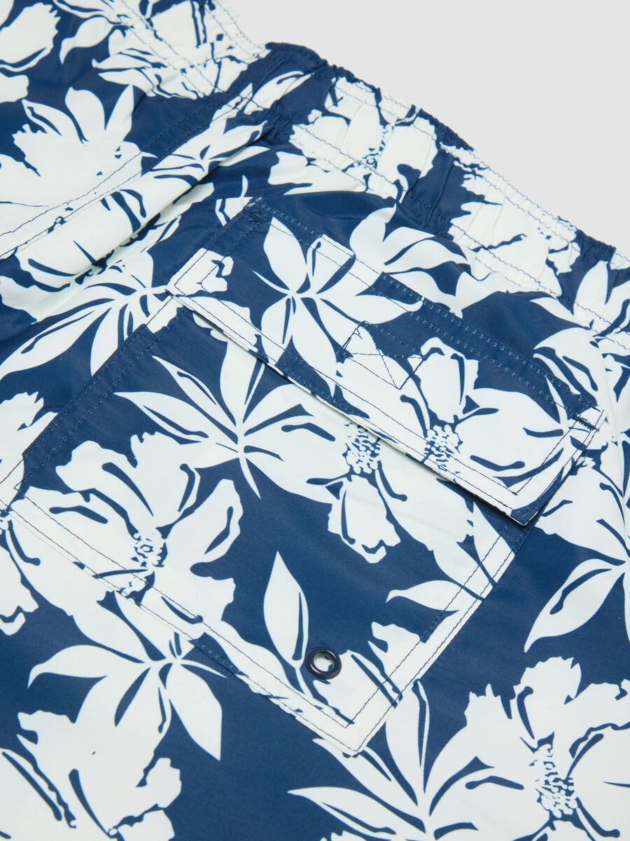 Multicolour floral print swim shorts_1
