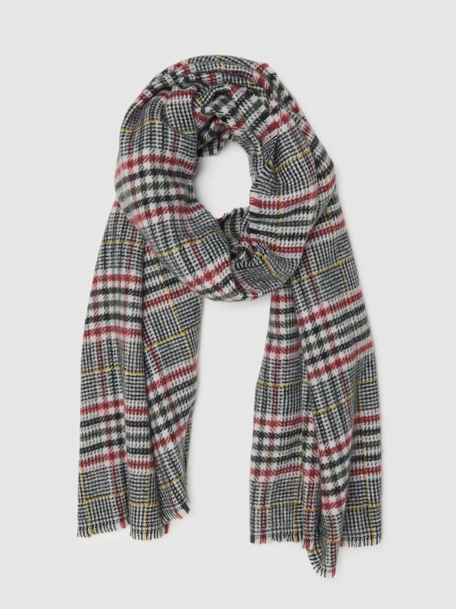 Sciarpa a quadri multicolor_0