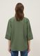 Green viscose-blend regular-fit blouse with Mandarin collar_2