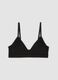 Black organic cotton bra with removable padding_4