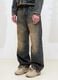 Vintage Wide-Leg Denim in Dark Blue_3