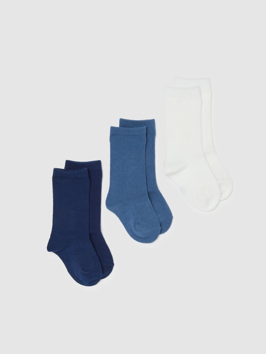Newborn Cotton Multicolour Long Socks Triple Pack_0