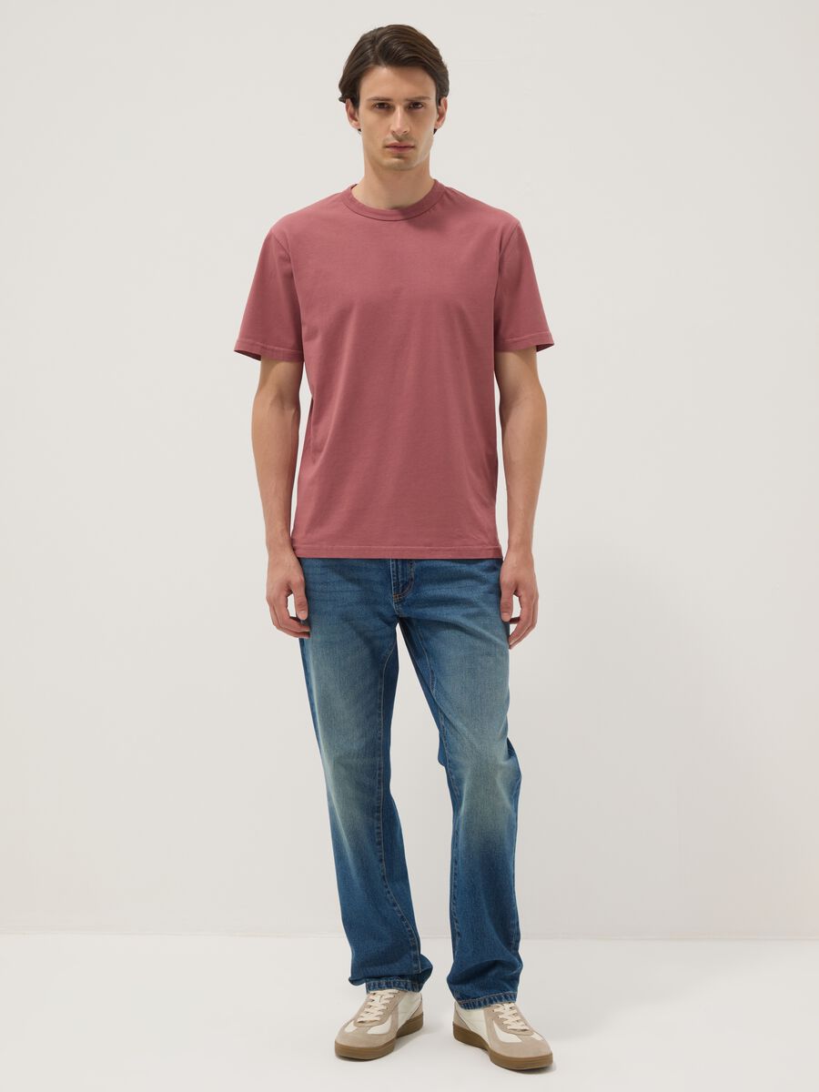 Pink pure cotton relaxed-fit T-shirt_1
