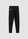 Black slim-fit stretch cotton jersey leggings with Everlast logo_2