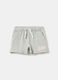 French terry shorts with logo print_0