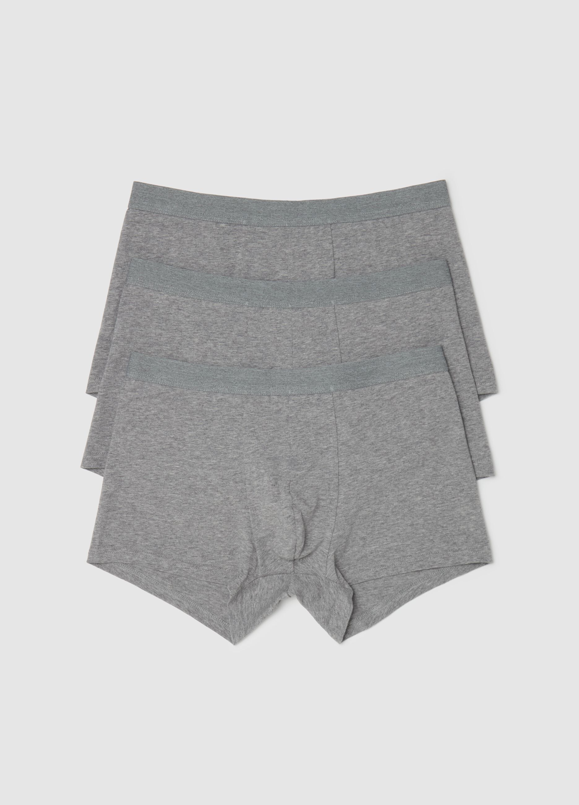 Three-pack boxer shorts in stretch organic cotton