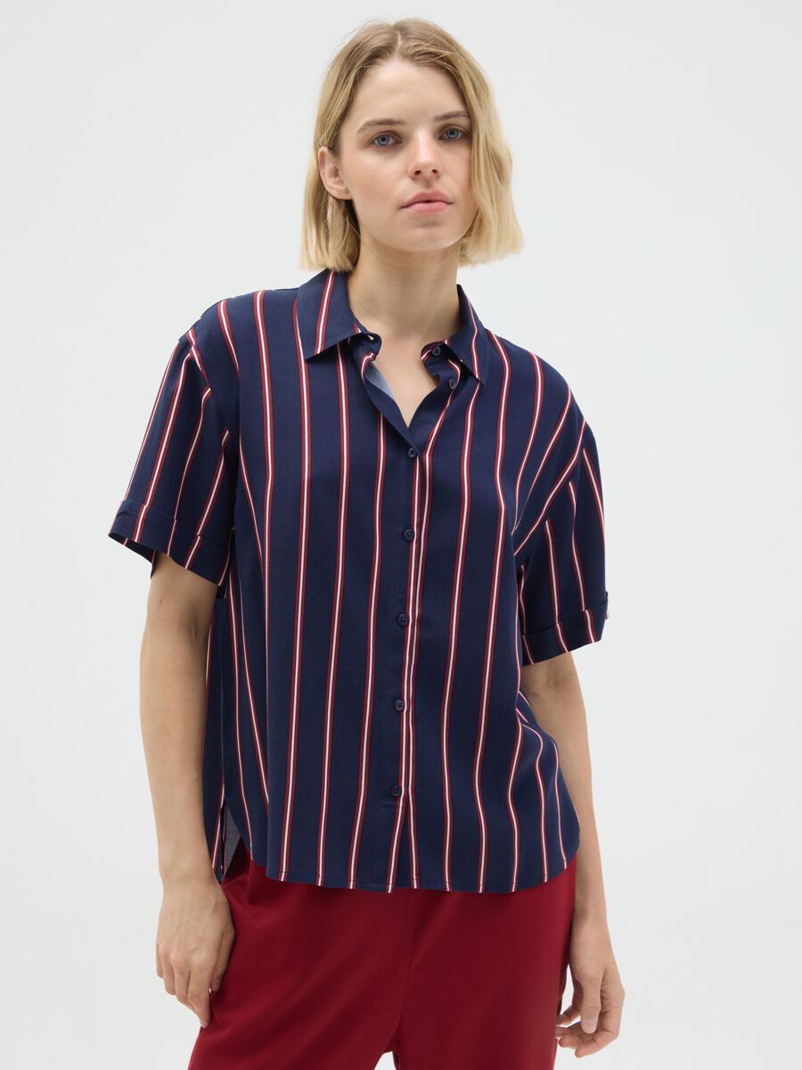 Women's Multicolour Viscose Shirt_0