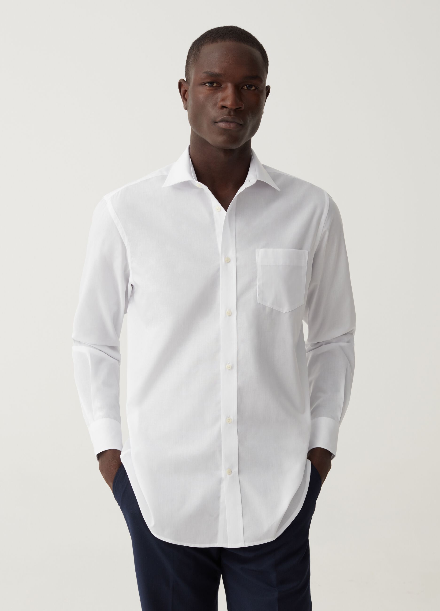 Regular-fit shirt with pocket
