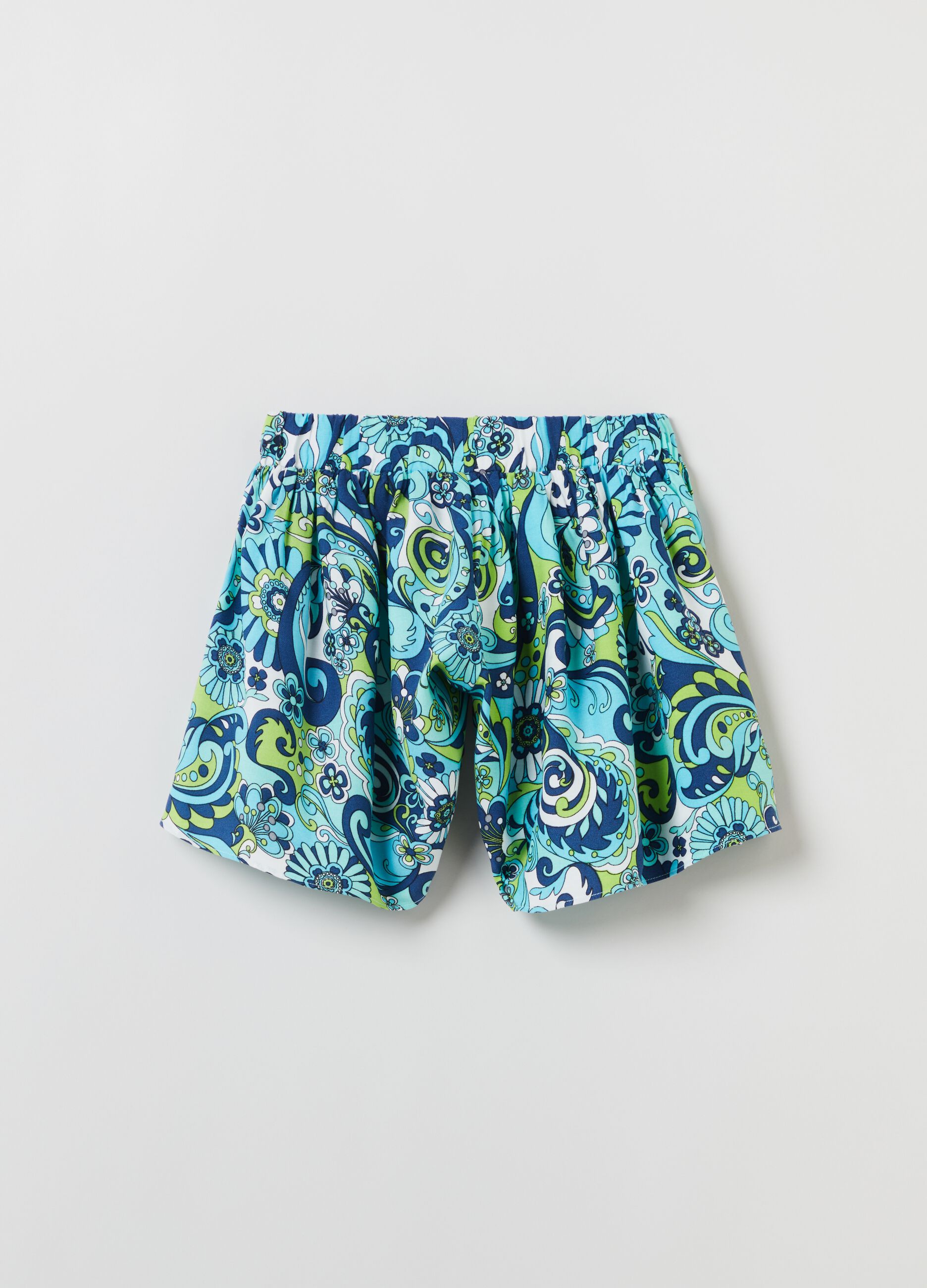 Shorts floreali in viscosa_1