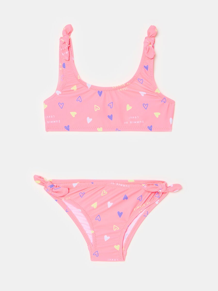 Bikini with small hearts print_0