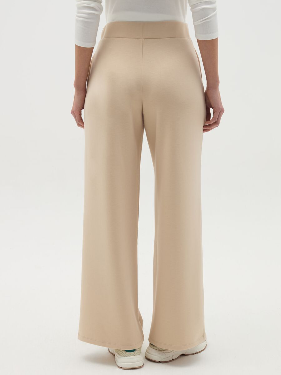 Solid colour wide-leg trousers_2