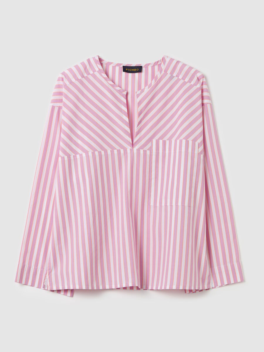 Striped blouse in poplin_4