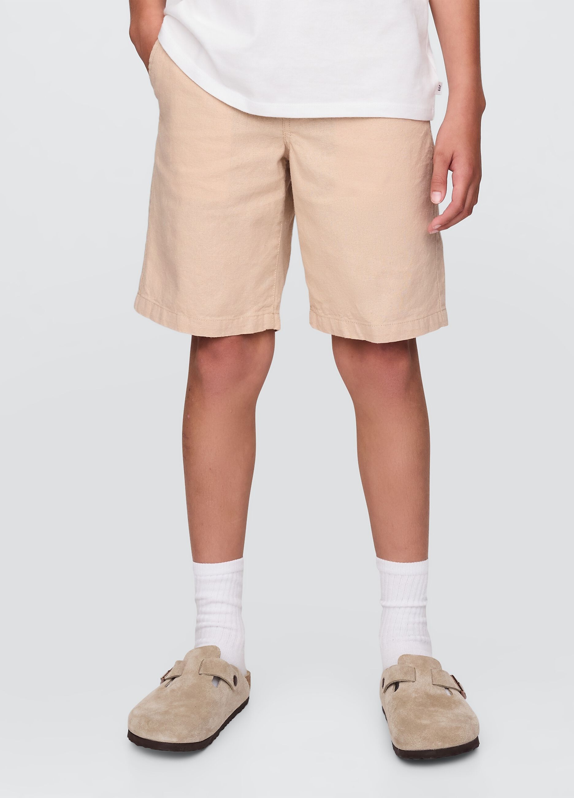 Bermuda beige in lino e cotone GAP Kids