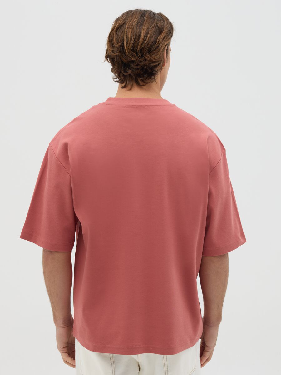 Boxy fit pink cotton t-shirt_3