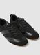 Black real leather sneakers_1