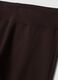 Brown bootcut stretch cotton trousers_1