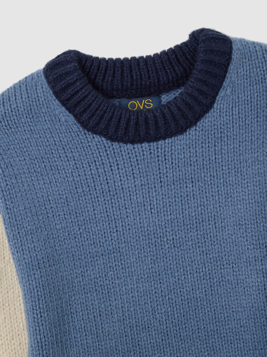 Kids' Multicolour Striped Oversized Pullover_2